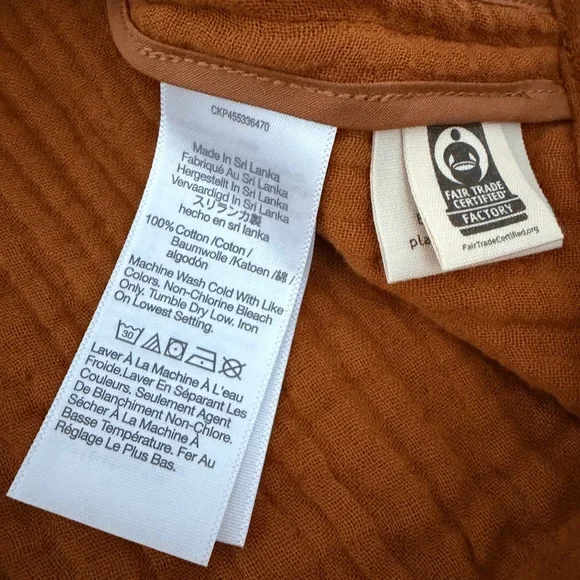 Madewell Lightspun Dorset relaxed fit shawl collar Blazer, Orange, M - Picture 10 of 14